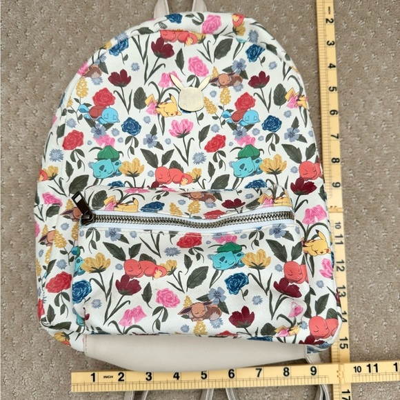 POKEMON Floral Sleeping Pokemon Bioworld Mini Backpack - Picture 9 of 9